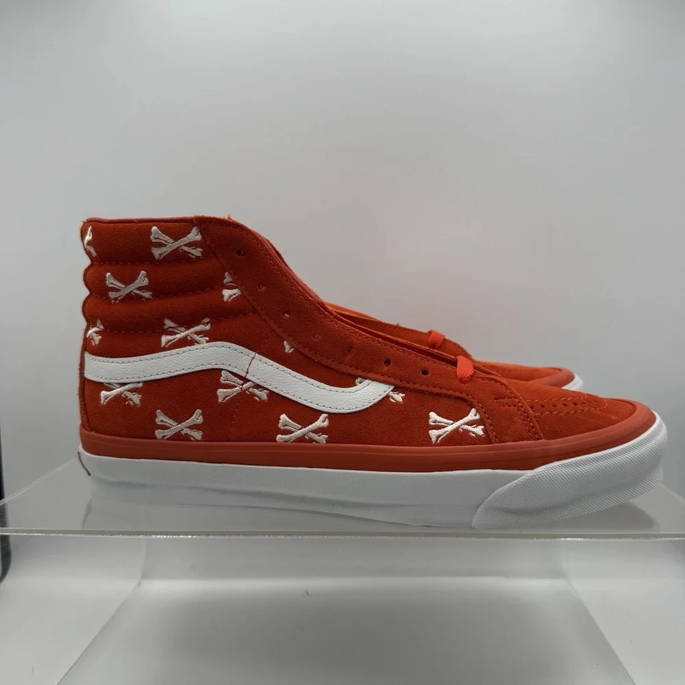 Brand New Vans Vault Sk8-Hi x WTAPS Bones Orange VN0A4BVB20Q Men's Size 10.5